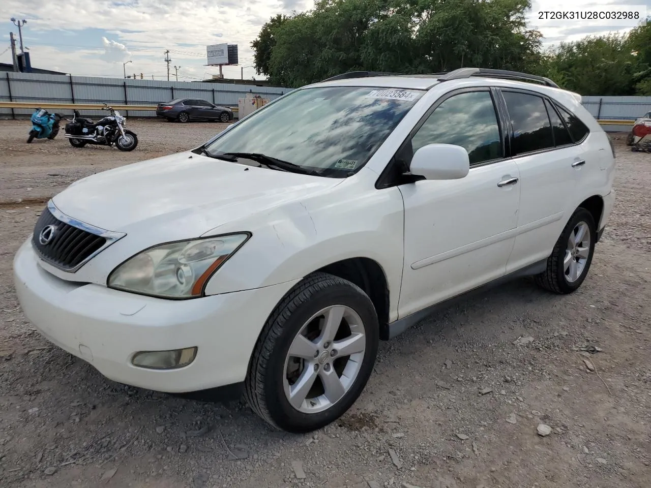 2008 Lexus Rx 350 VIN: 2T2GK31U28C032988 Lot: 70023584