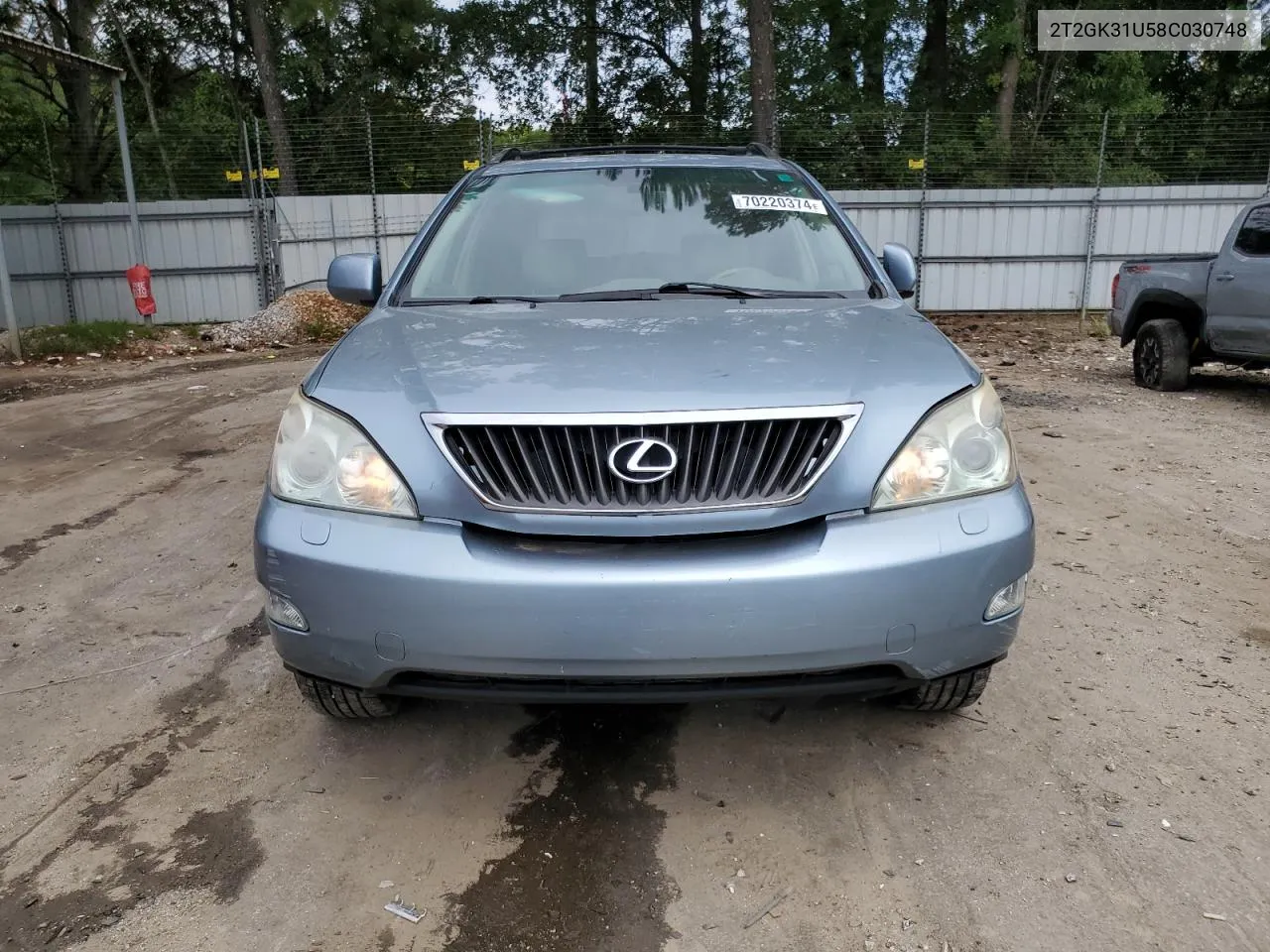 2008 Lexus Rx 350 VIN: 2T2GK31U58C030748 Lot: 70220374