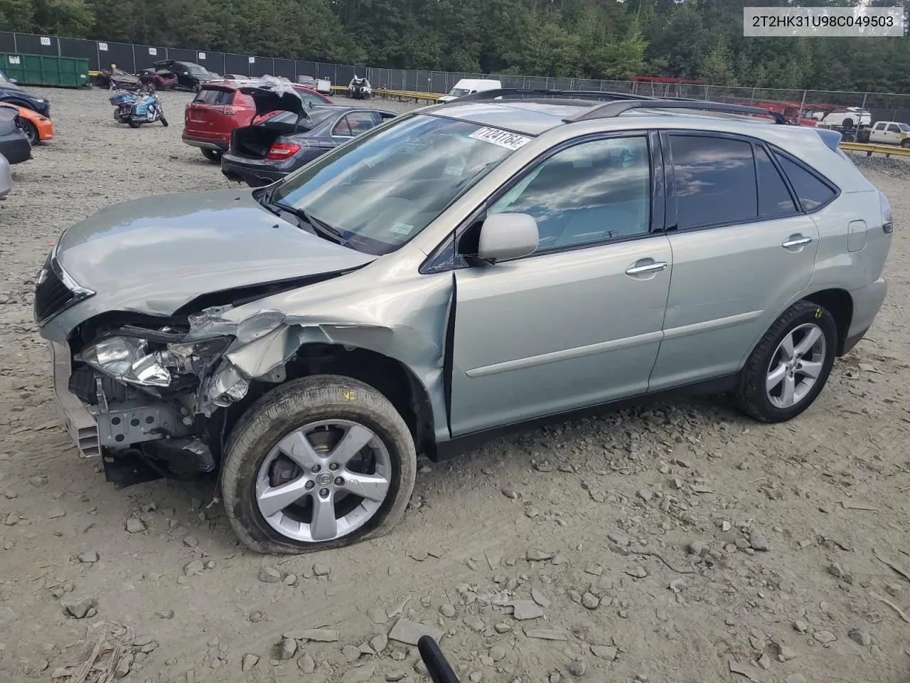 2008 Lexus Rx 350 VIN: 2T2HK31U98C049503 Lot: 71241764