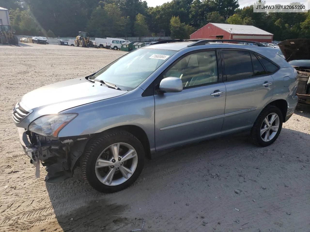 2008 Lexus Rx 400H VIN: JTJHW31UX82065200 Lot: 71668984