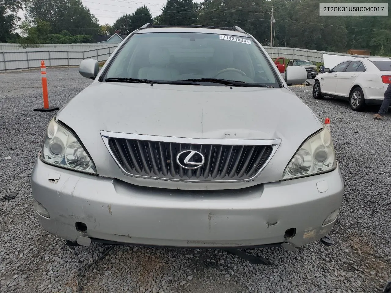 2008 Lexus Rx 350 VIN: 2T2GK31U58C040017 Lot: 71831384