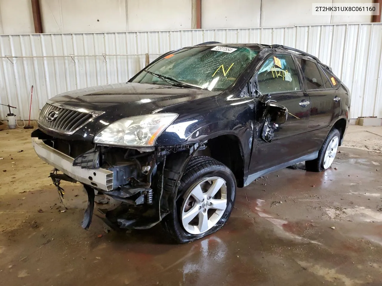 2008 Lexus Rx 350 VIN: 2T2HK31UX8C061160 Lot: 72327554