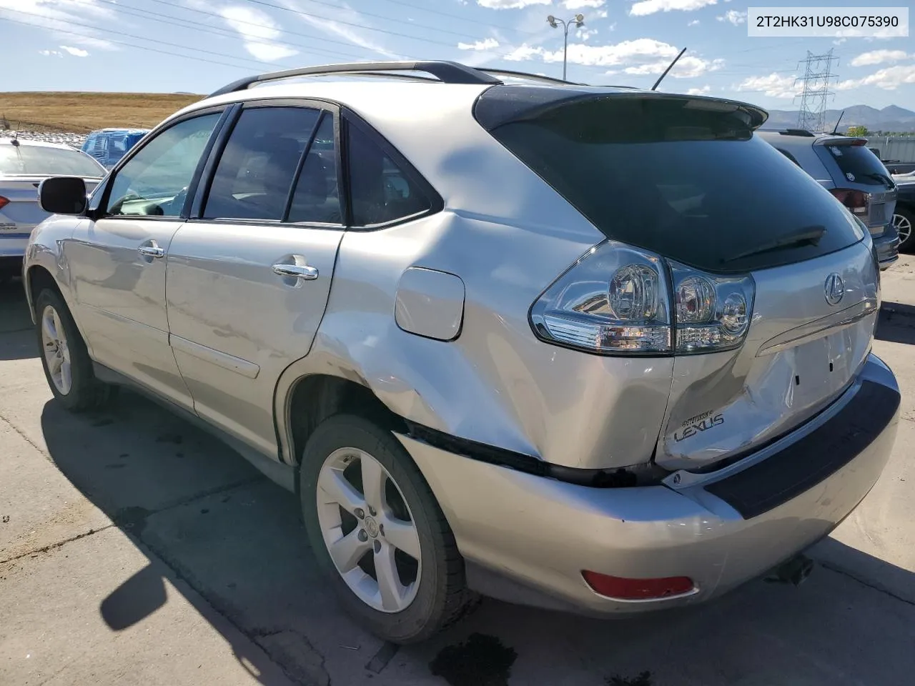 2008 Lexus Rx 350 VIN: 2T2HK31U98C075390 Lot: 72403424