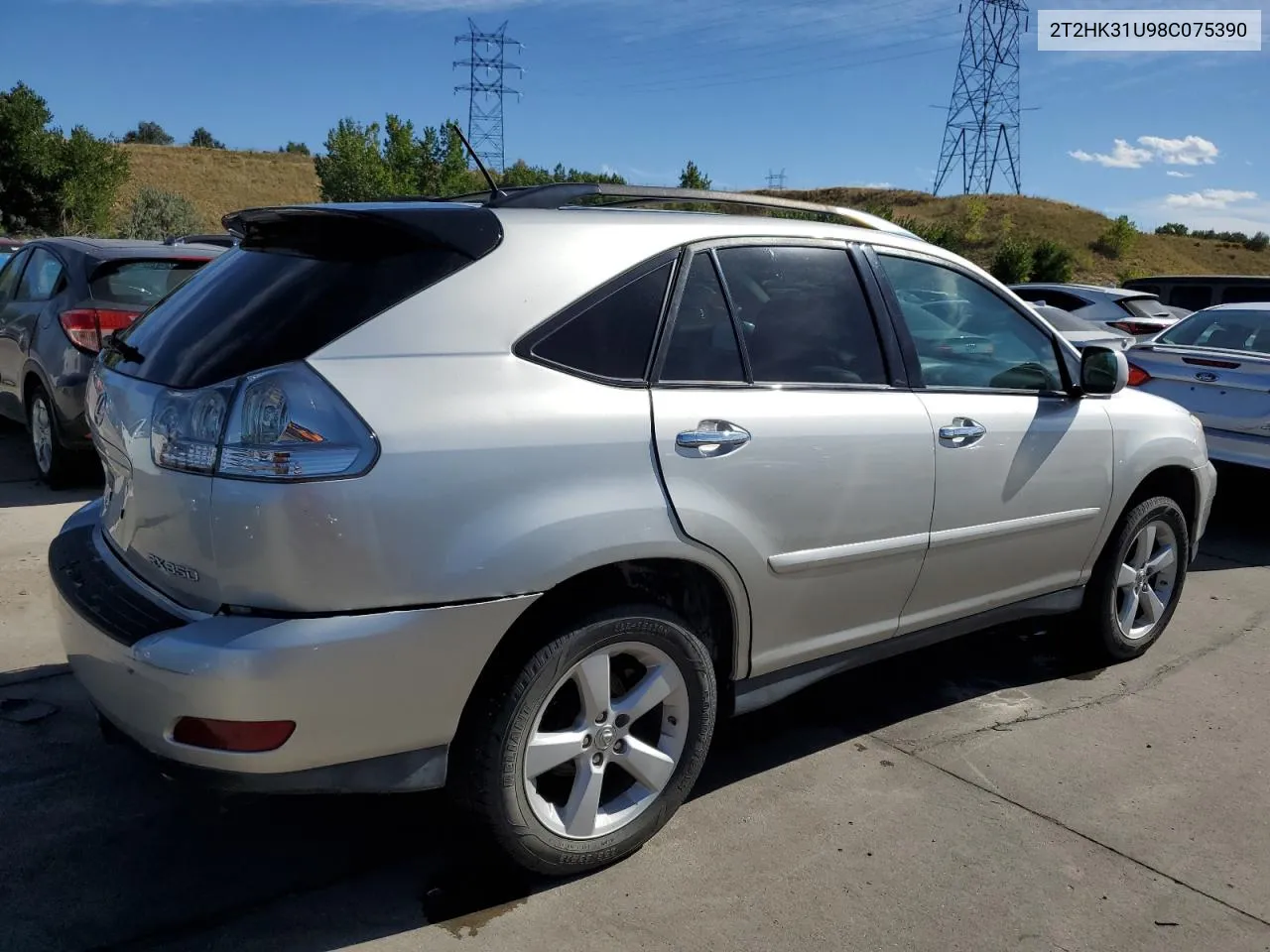 2008 Lexus Rx 350 VIN: 2T2HK31U98C075390 Lot: 72403424