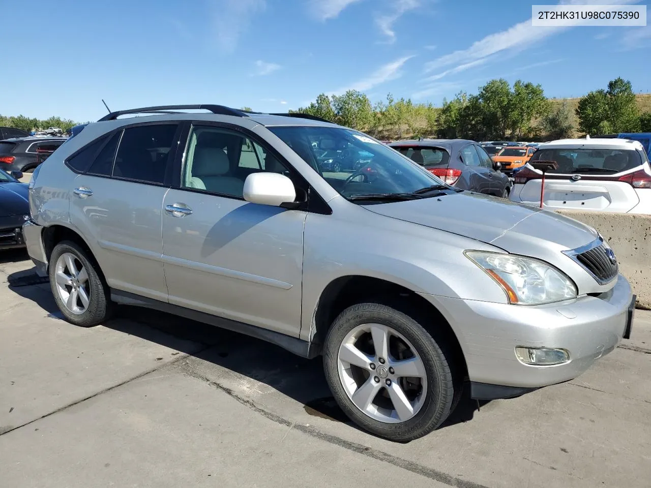 2008 Lexus Rx 350 VIN: 2T2HK31U98C075390 Lot: 72403424