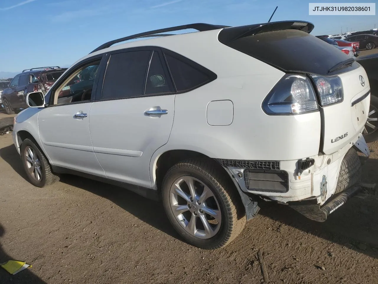 2008 Lexus Rx 350 VIN: JTJHK31U982038601 Lot: 72642484