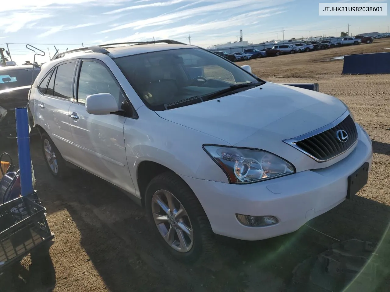 2008 Lexus Rx 350 VIN: JTJHK31U982038601 Lot: 72642484