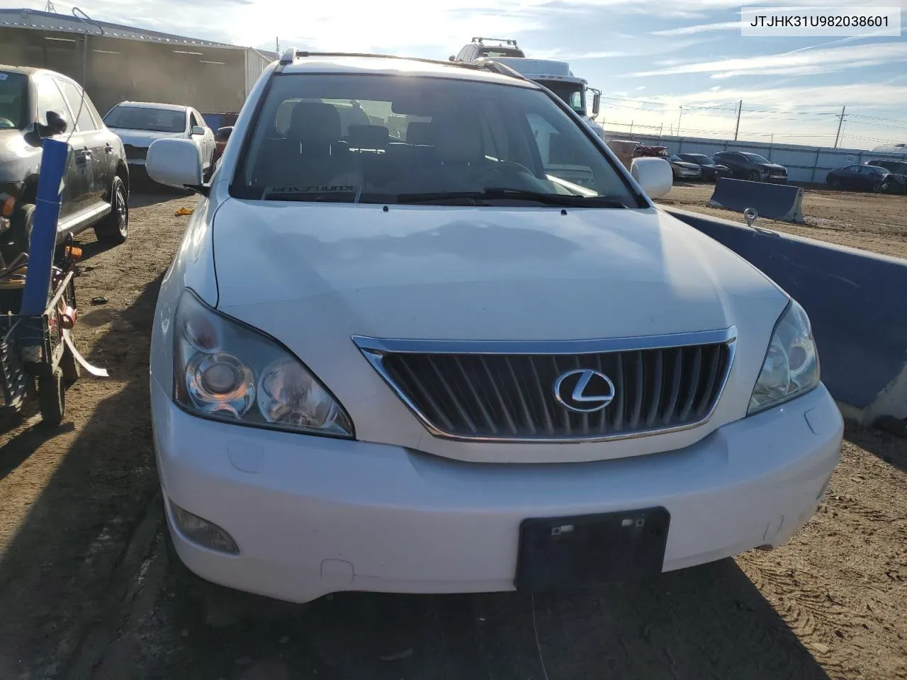 2008 Lexus Rx 350 VIN: JTJHK31U982038601 Lot: 72642484