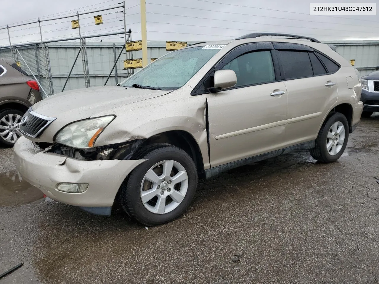 2008 Lexus Rx 350 VIN: 2T2HK31U48C047612 Lot: 72878414