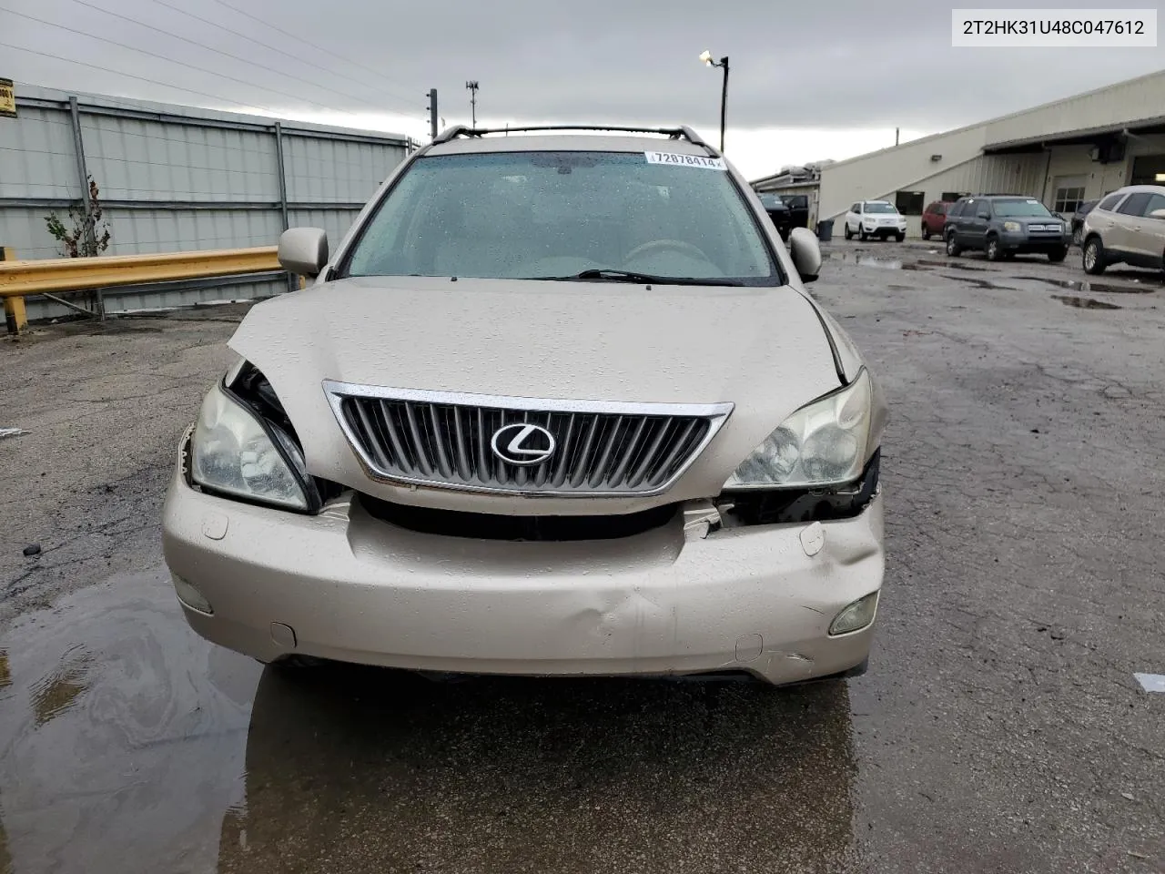 2008 Lexus Rx 350 VIN: 2T2HK31U48C047612 Lot: 72878414