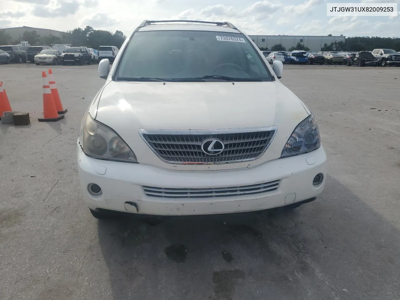 2008 Lexus Rx 400H VIN: JTJGW31UX82009253 Lot: 73026524