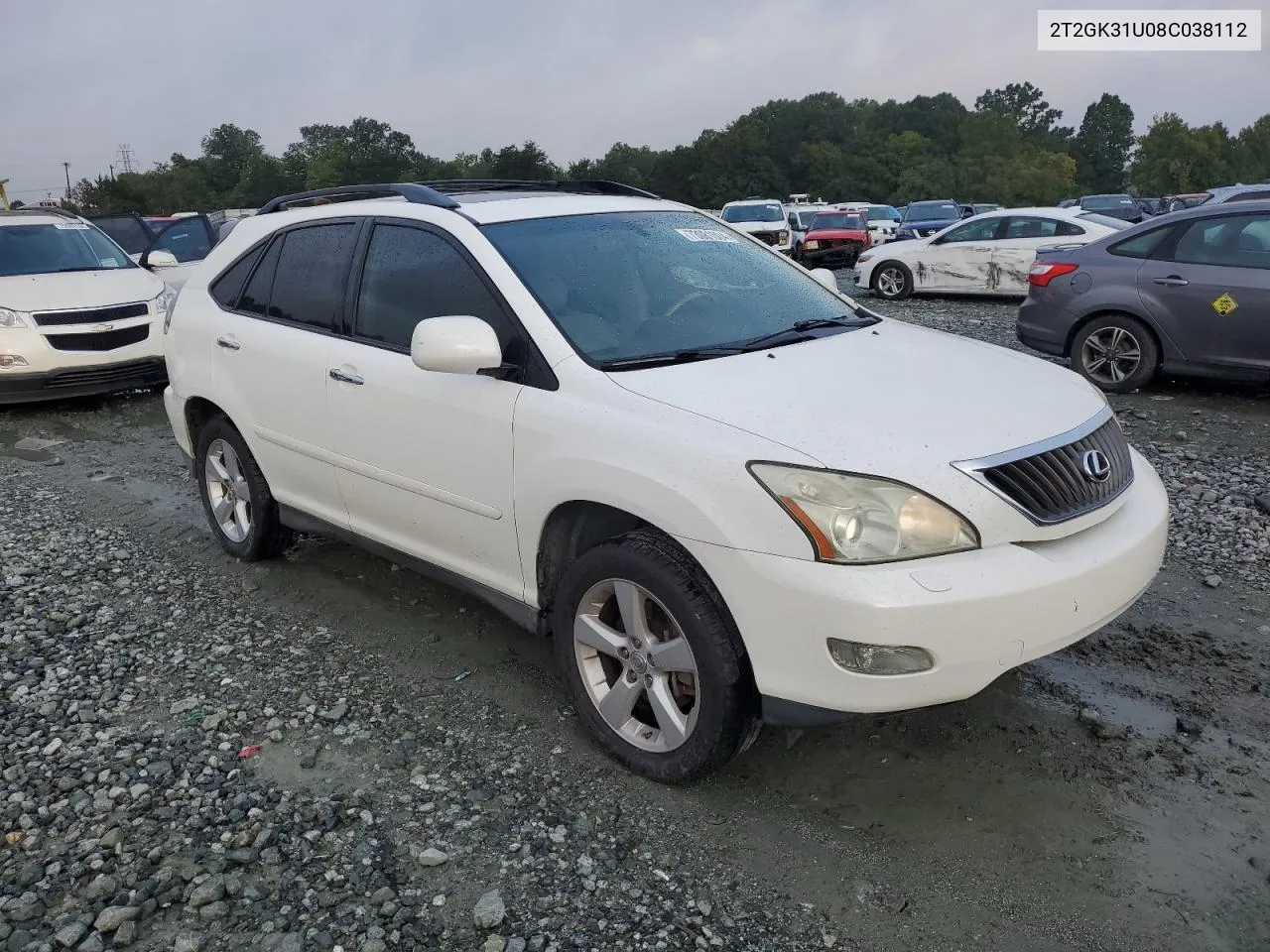 2008 Lexus Rx 350 VIN: 2T2GK31U08C038112 Lot: 73081004