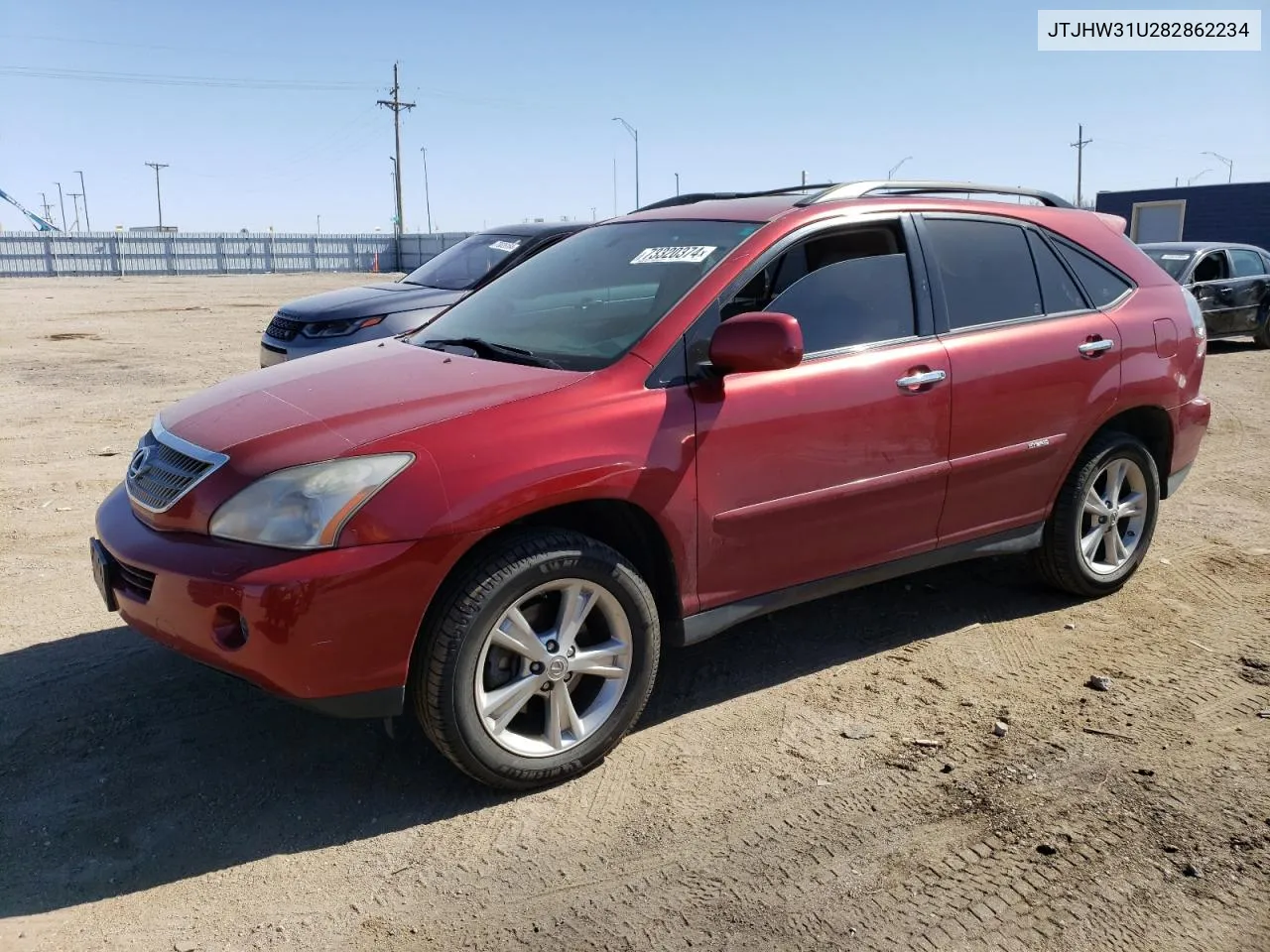 2008 Lexus Rx 400H VIN: JTJHW31U282862234 Lot: 73320374