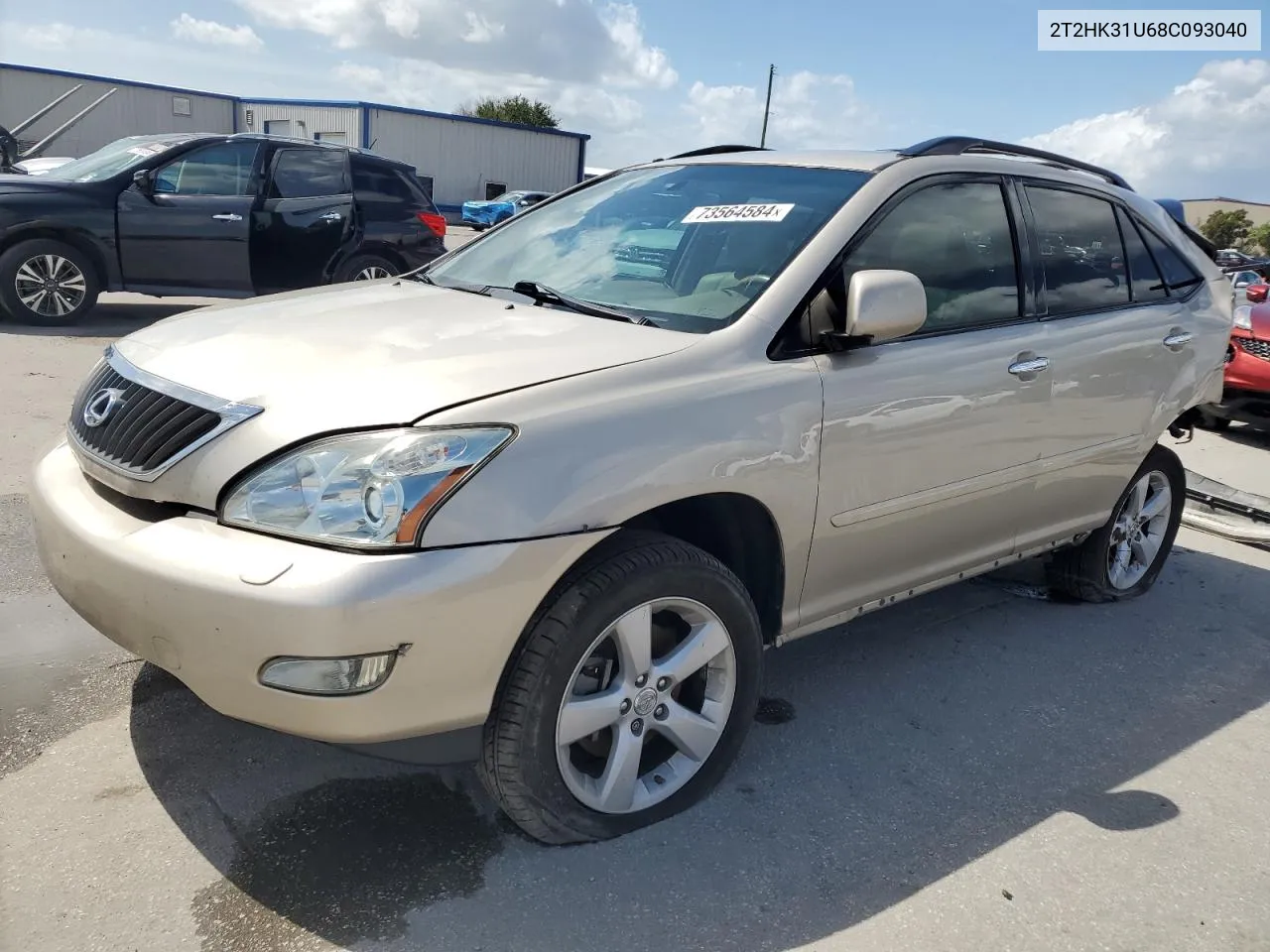 2008 Lexus Rx 350 VIN: 2T2HK31U68C093040 Lot: 73564584