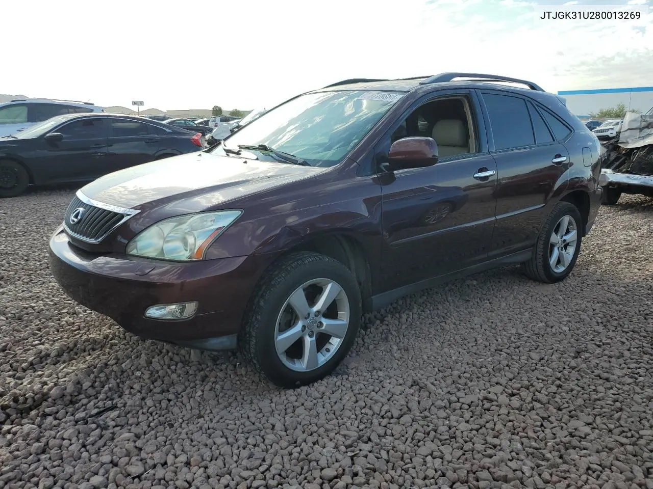 2008 Lexus Rx 350 VIN: JTJGK31U280013269 Lot: 73778834