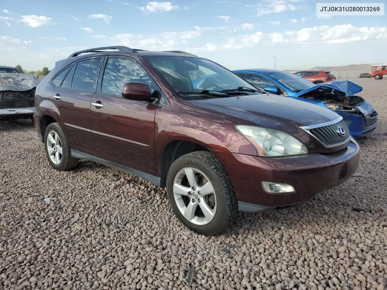 2008 Lexus Rx 350 VIN: JTJGK31U280013269 Lot: 73778834