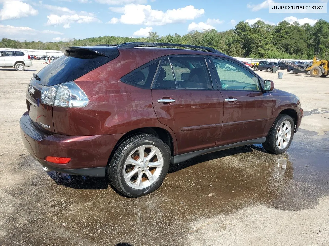 2008 Lexus Rx 350 VIN: JTJGK31U180013182 Lot: 73878914