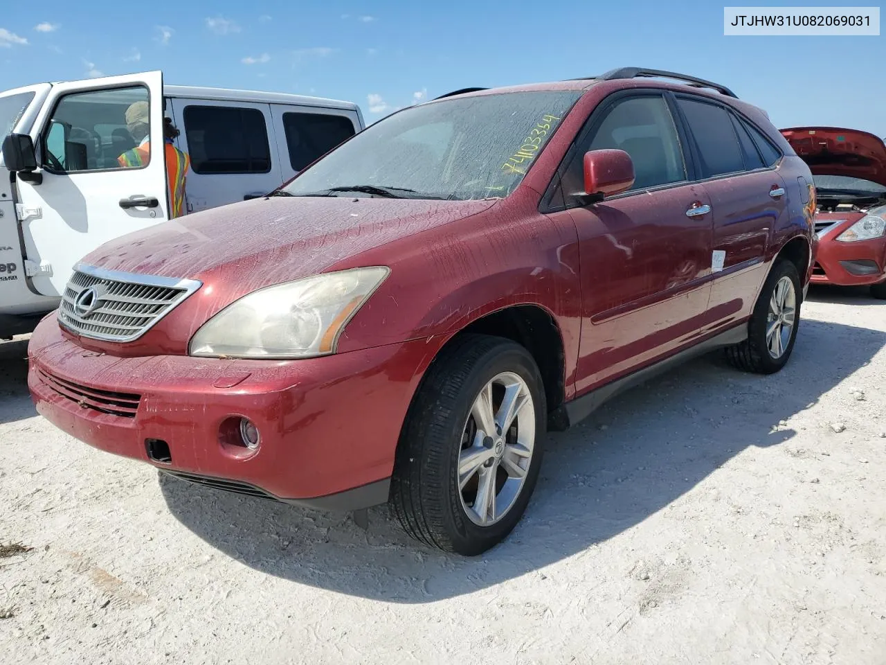 2008 Lexus Rx 400H VIN: JTJHW31U082069031 Lot: 74103354