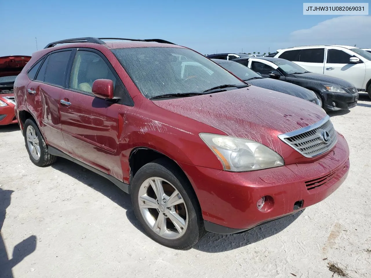 2008 Lexus Rx 400H VIN: JTJHW31U082069031 Lot: 74103354