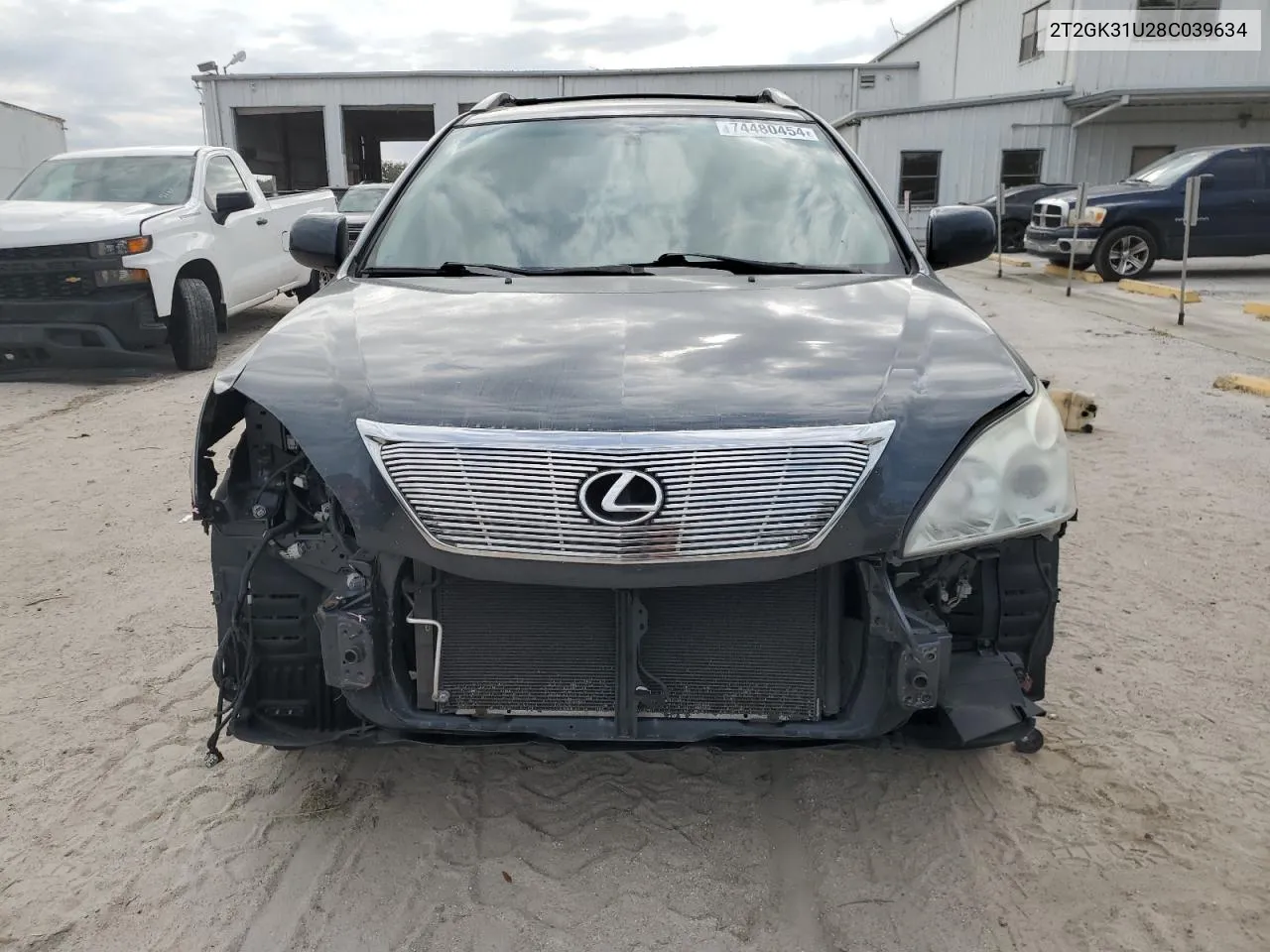 2008 Lexus Rx 350 VIN: 2T2GK31U28C039634 Lot: 74480454