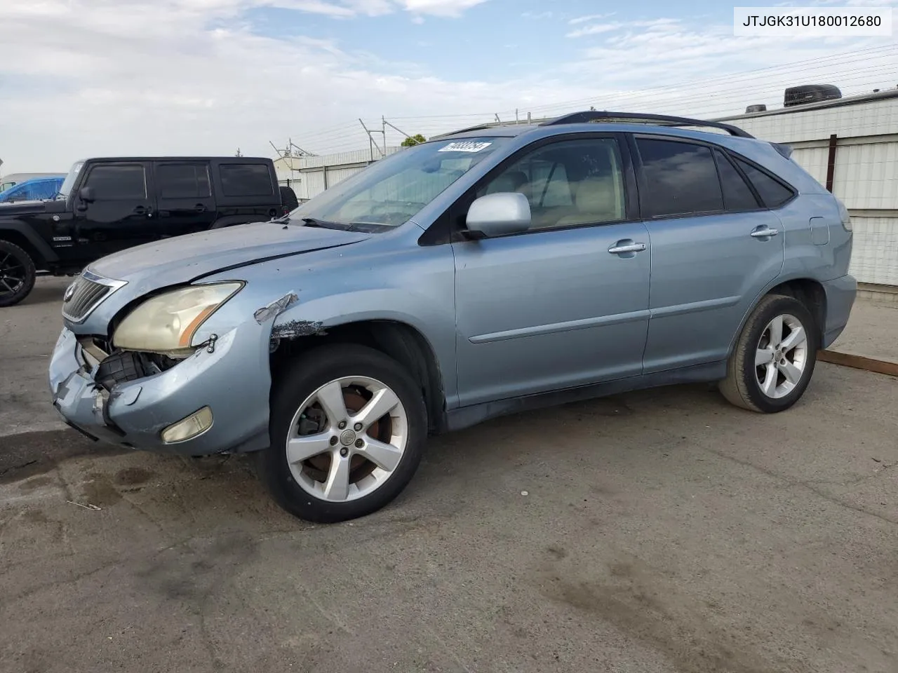 2008 Lexus Rx 350 VIN: JTJGK31U180012680 Lot: 74833754