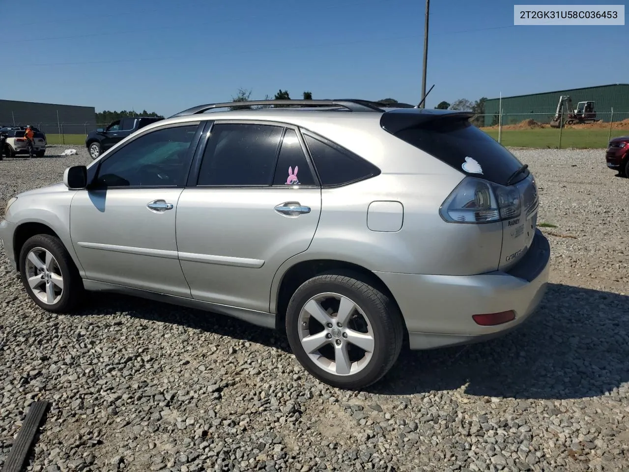 2008 Lexus Rx 350 VIN: 2T2GK31U58C036453 Lot: 74943184