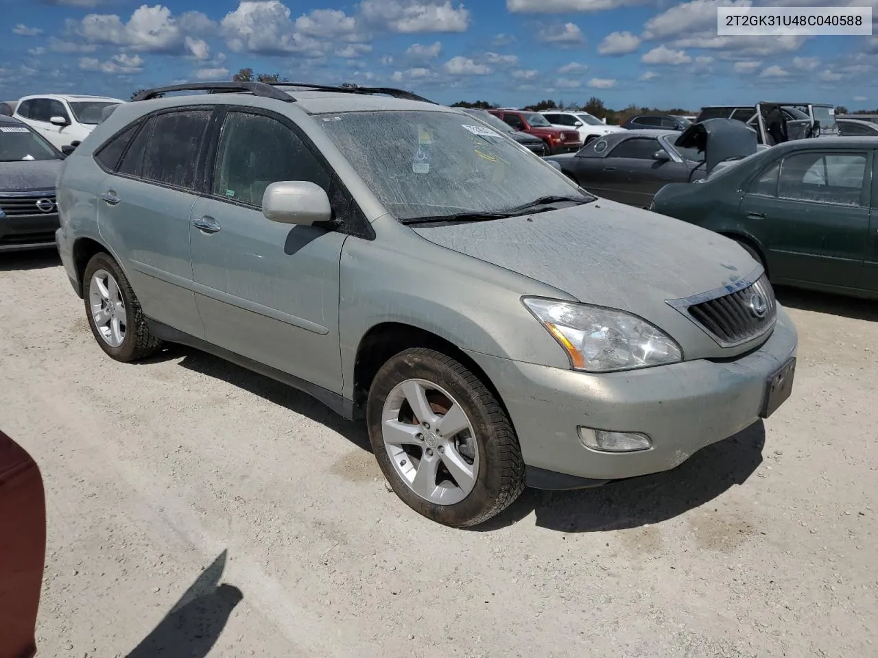 2008 Lexus Rx 350 VIN: 2T2GK31U48C040588 Lot: 75393474