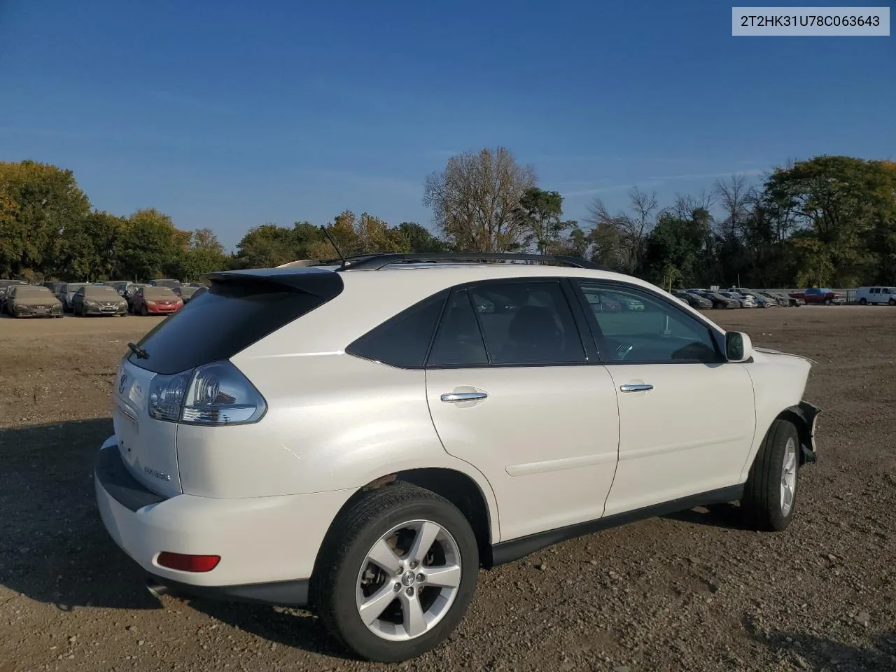 2008 Lexus Rx 350 VIN: 2T2HK31U78C063643 Lot: 75599914