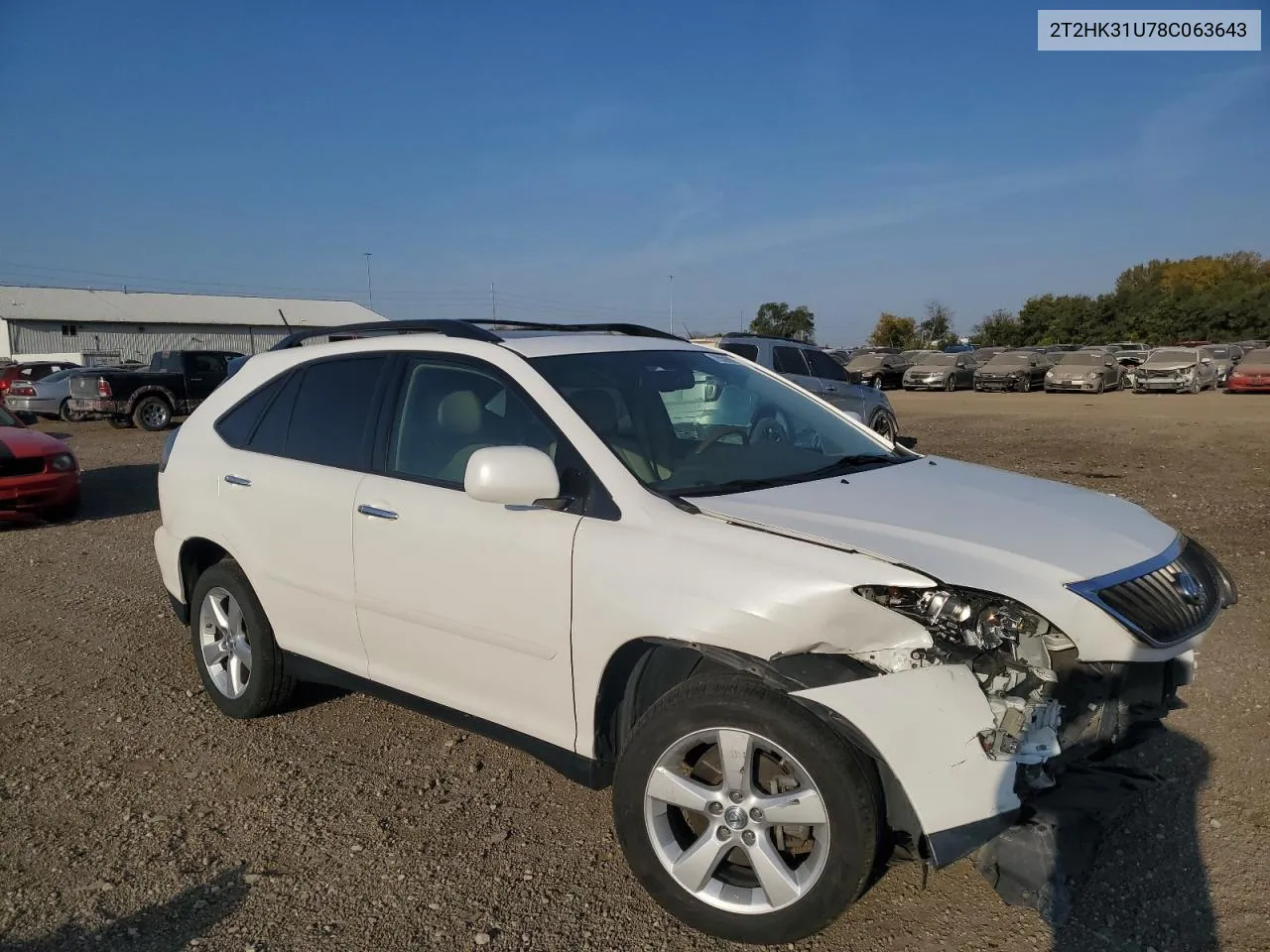 2008 Lexus Rx 350 VIN: 2T2HK31U78C063643 Lot: 75599914