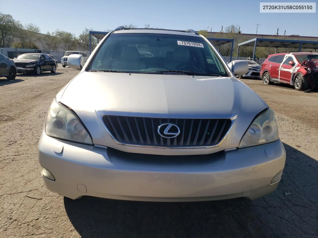 2008 Lexus Rx 350 VIN: 2T2GK31U58C055150 Lot: 75761934