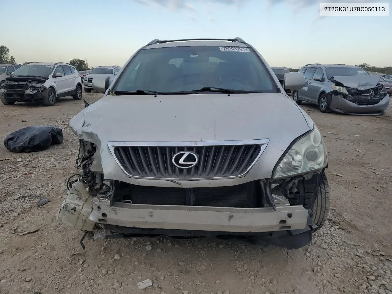 2008 Lexus Rx 350 VIN: 2T2GK31U78C050113 Lot: 75903764