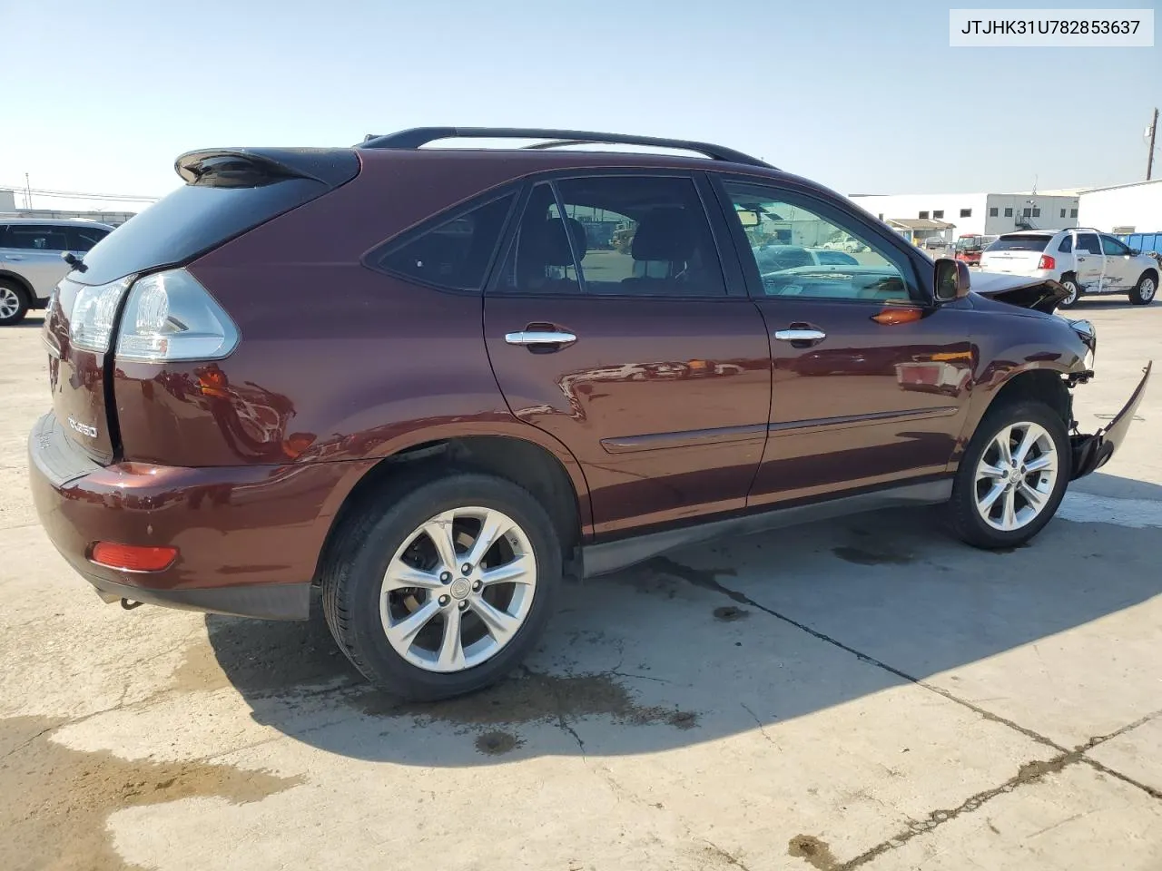 2008 Lexus Rx 350 VIN: JTJHK31U782853637 Lot: 75933204