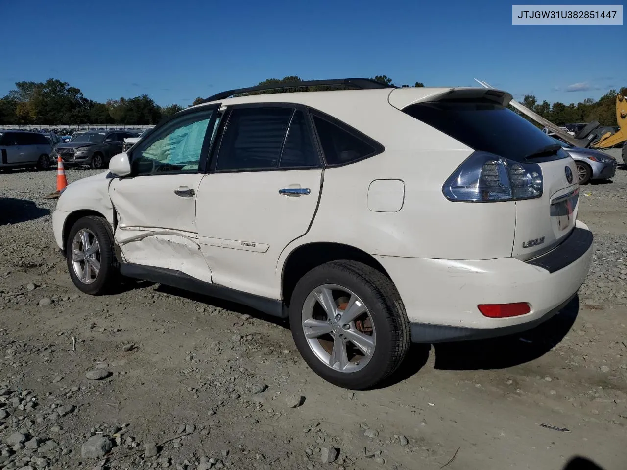 2008 Lexus Rx 400H VIN: JTJGW31U382851447 Lot: 76059284