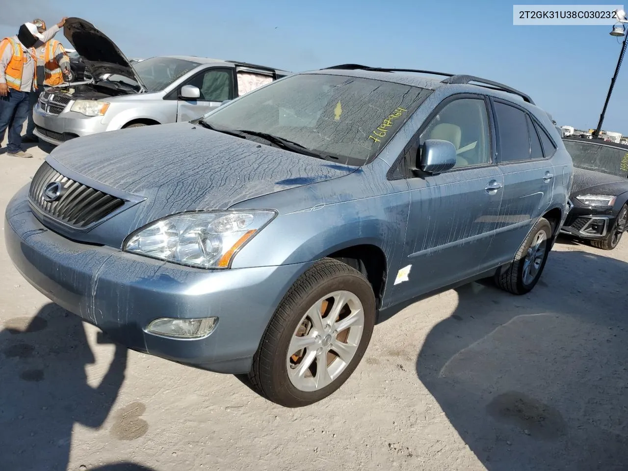 2008 Lexus Rx 350 VIN: 2T2GK31U38C030232 Lot: 76197964