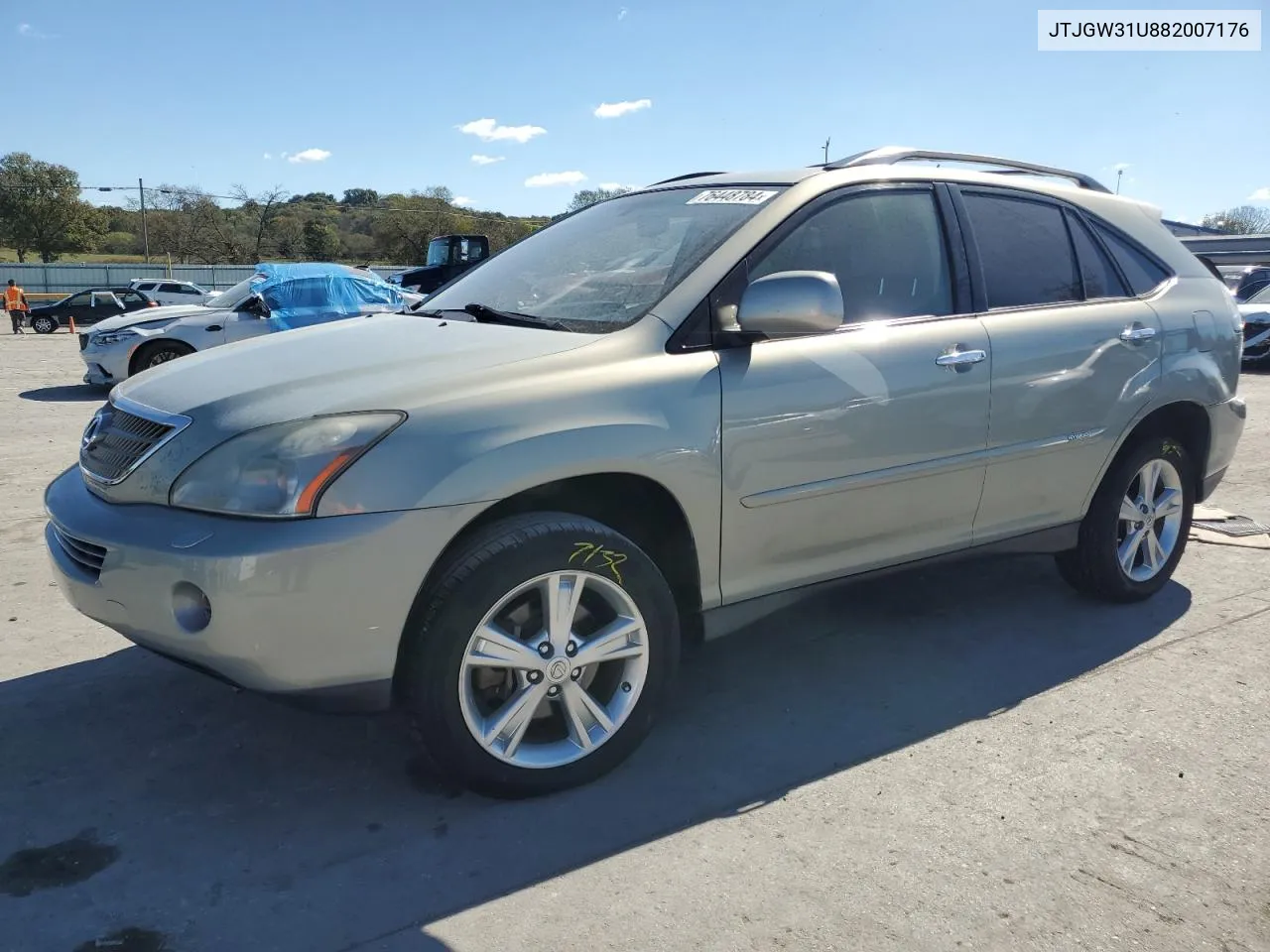 2008 Lexus Rx 400H VIN: JTJGW31U882007176 Lot: 76448784