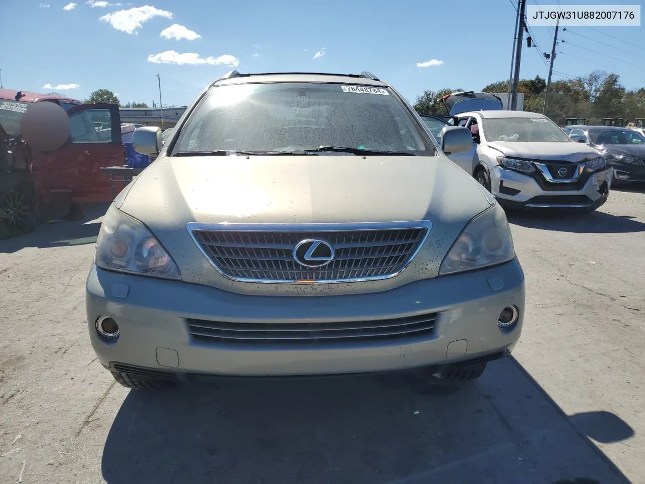 2008 Lexus Rx 400H VIN: JTJGW31U882007176 Lot: 76448784