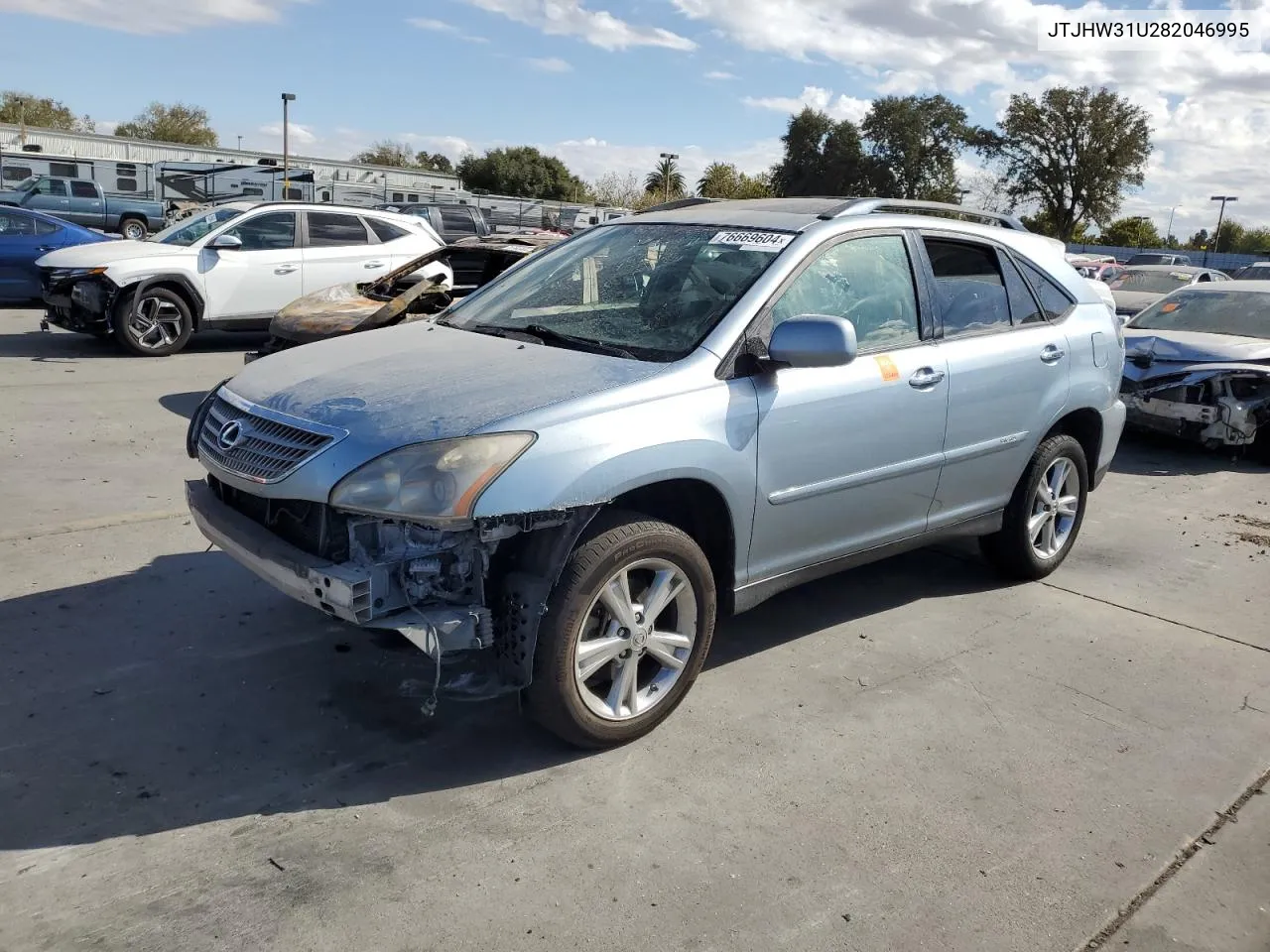 2008 Lexus Rx 400H VIN: JTJHW31U282046995 Lot: 76669604