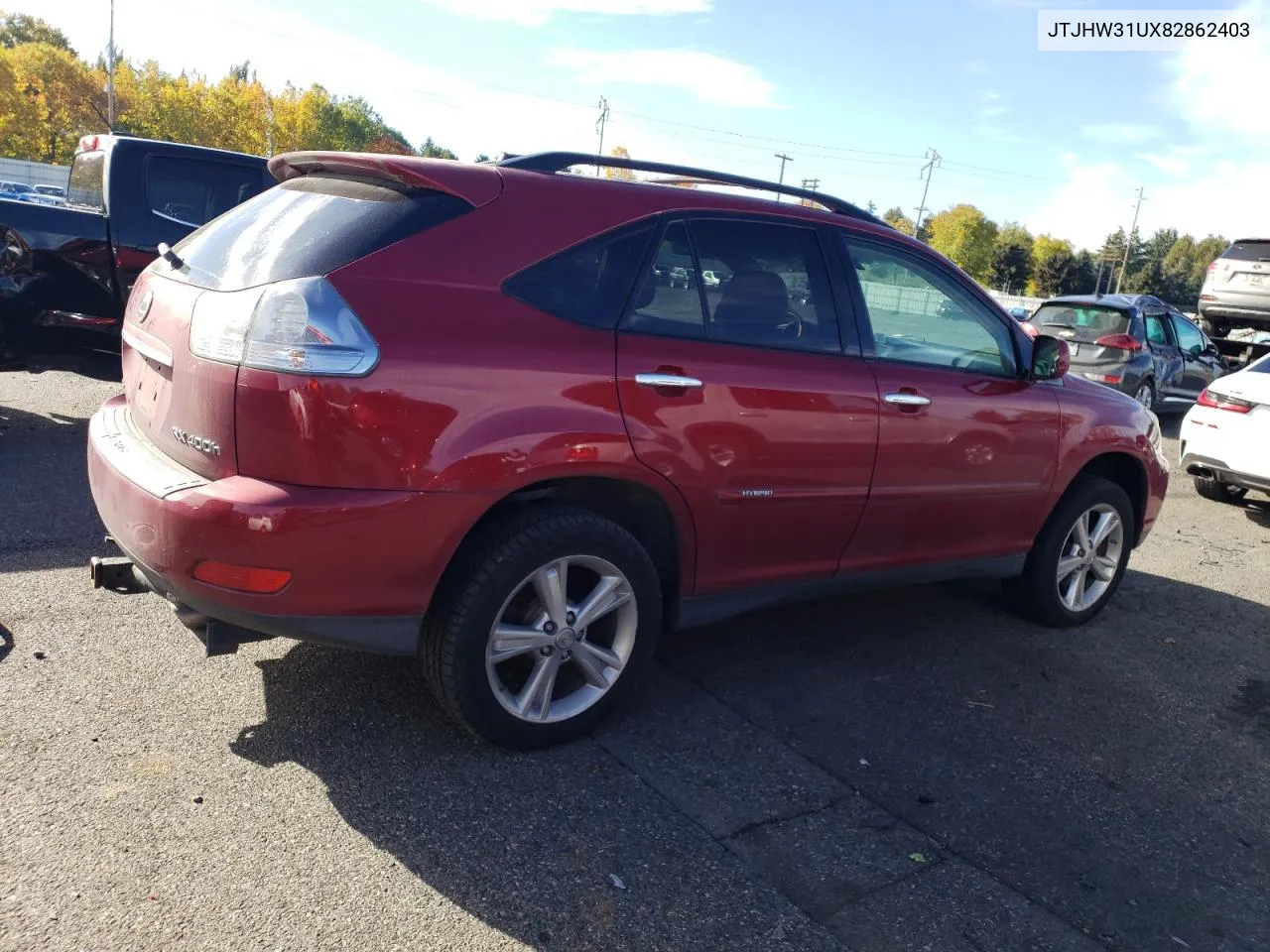 2008 Lexus Rx 400H VIN: JTJHW31UX82862403 Lot: 77889934