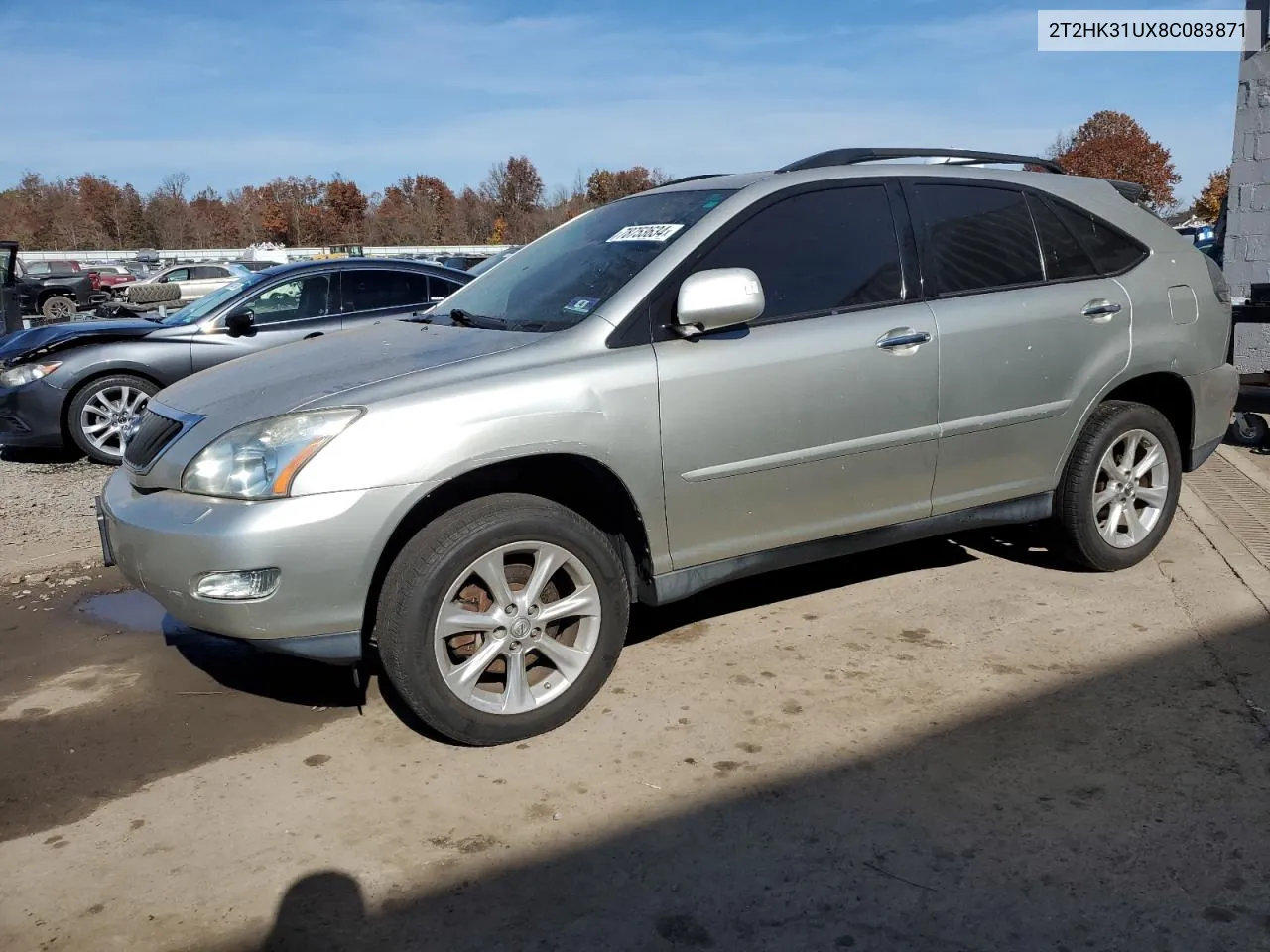 2008 Lexus Rx 350 VIN: 2T2HK31UX8C083871 Lot: 78753634