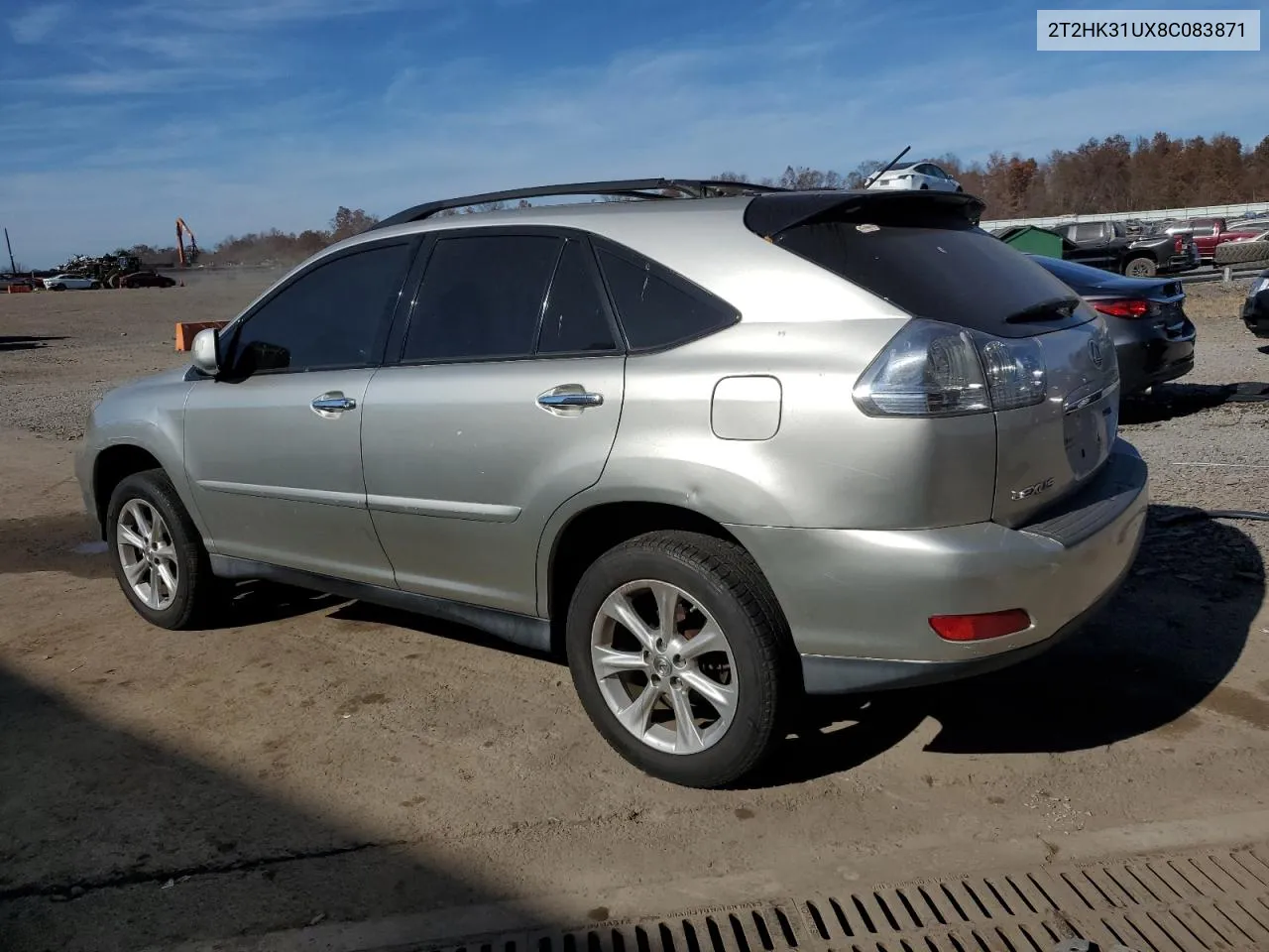 2008 Lexus Rx 350 VIN: 2T2HK31UX8C083871 Lot: 78753634