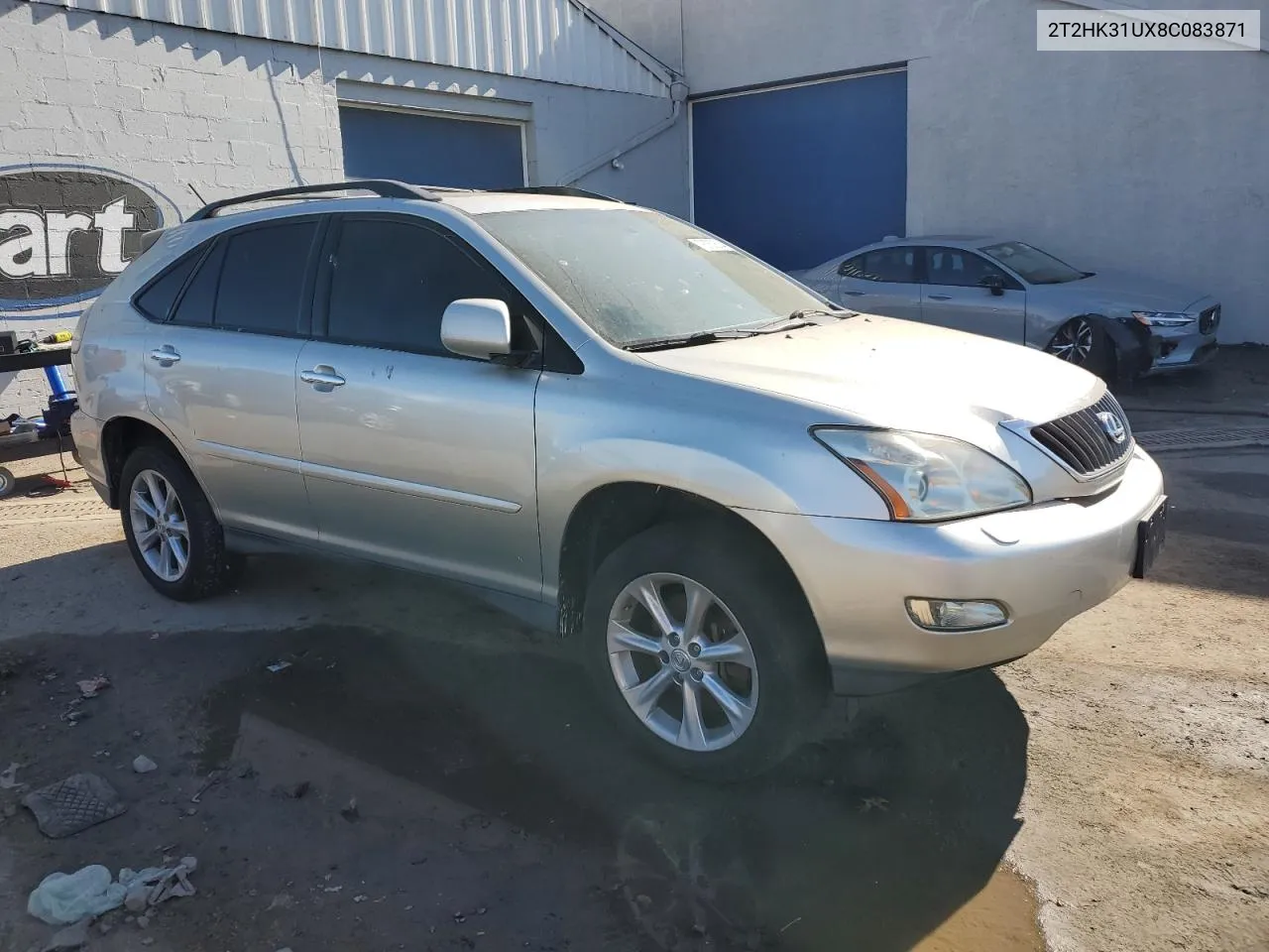 2008 Lexus Rx 350 VIN: 2T2HK31UX8C083871 Lot: 78753634