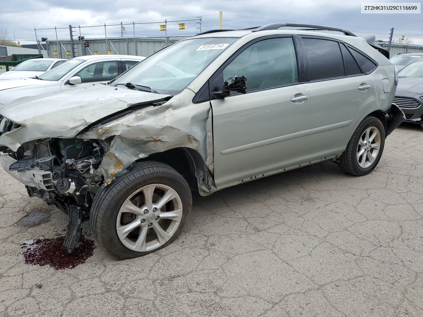 2009 Lexus Rx 350 VIN: 2T2HK31U29C116699 Lot: 51513714