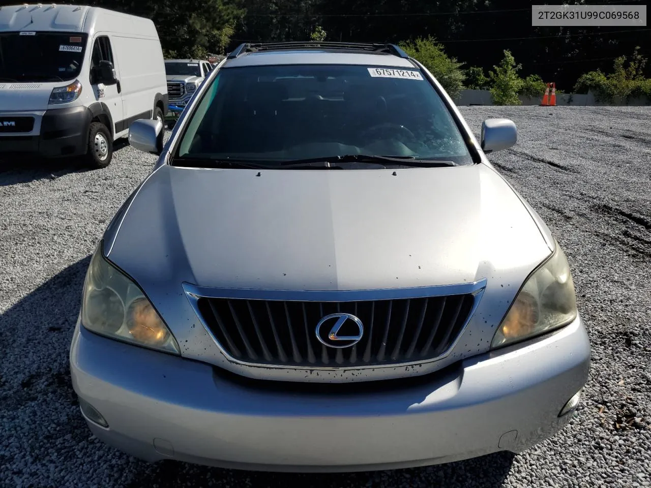 2009 Lexus Rx 350 VIN: 2T2GK31U99C069568 Lot: 67571214