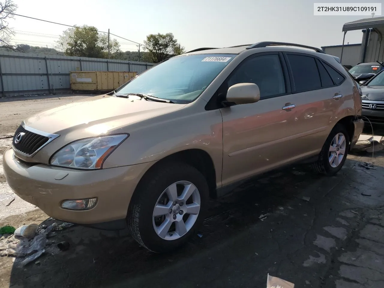 2009 Lexus Rx 350 VIN: 2T2HK31U89C109191 Lot: 71176684