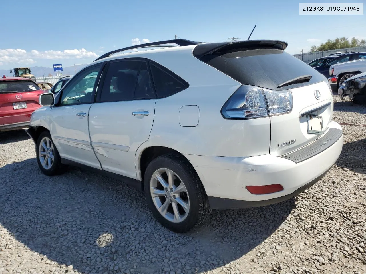 2009 Lexus Rx 350 VIN: 2T2GK31U19C071945 Lot: 72164024