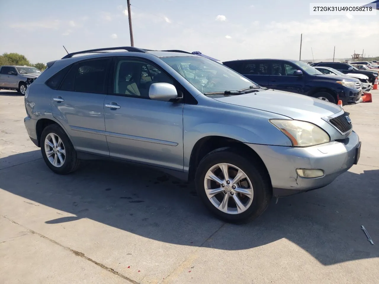 2009 Lexus Rx 350 VIN: 2T2GK31U49C058218 Lot: 72223364