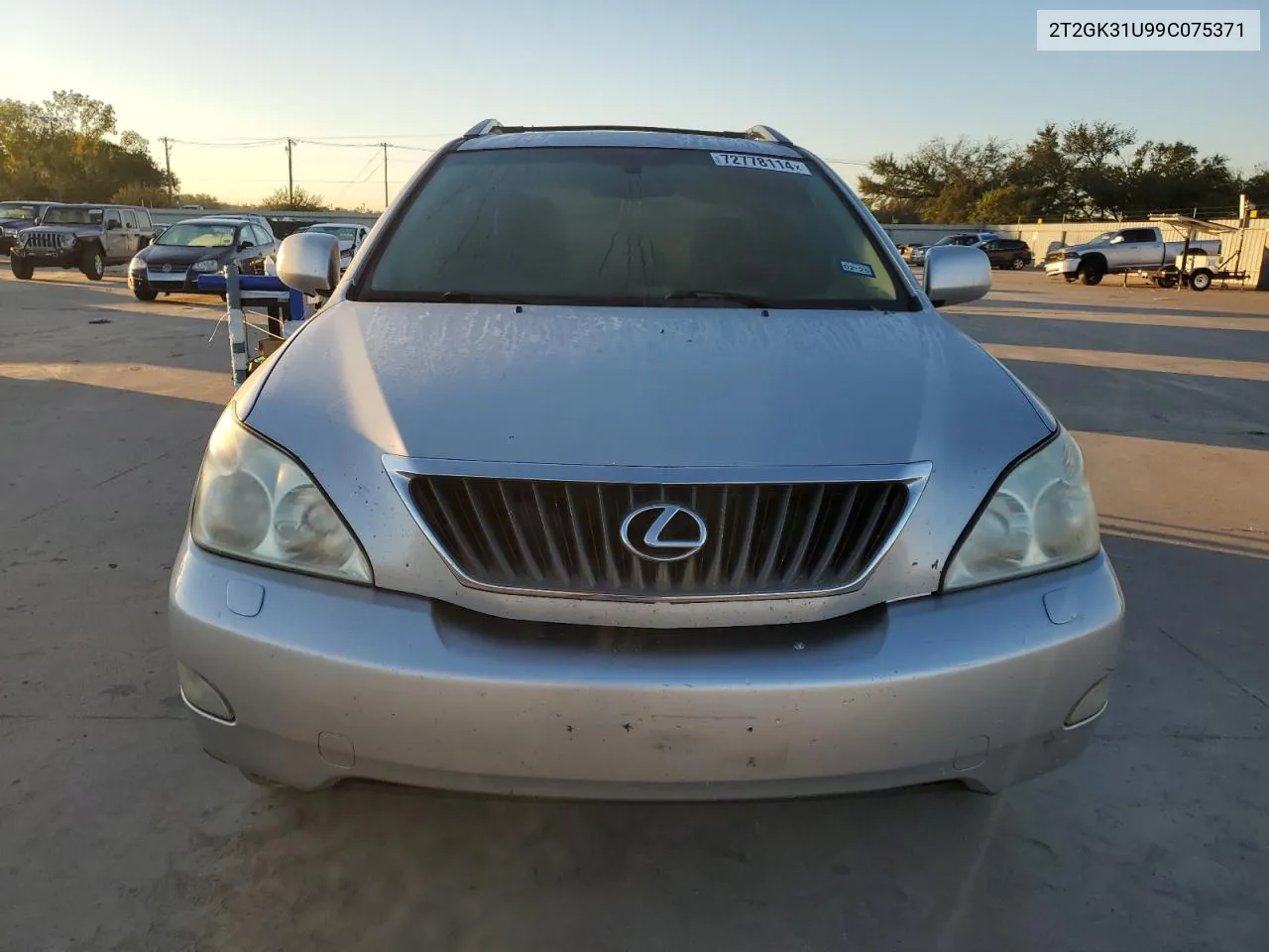 2009 Lexus Rx 350 VIN: 2T2GK31U99C075371 Lot: 72778114