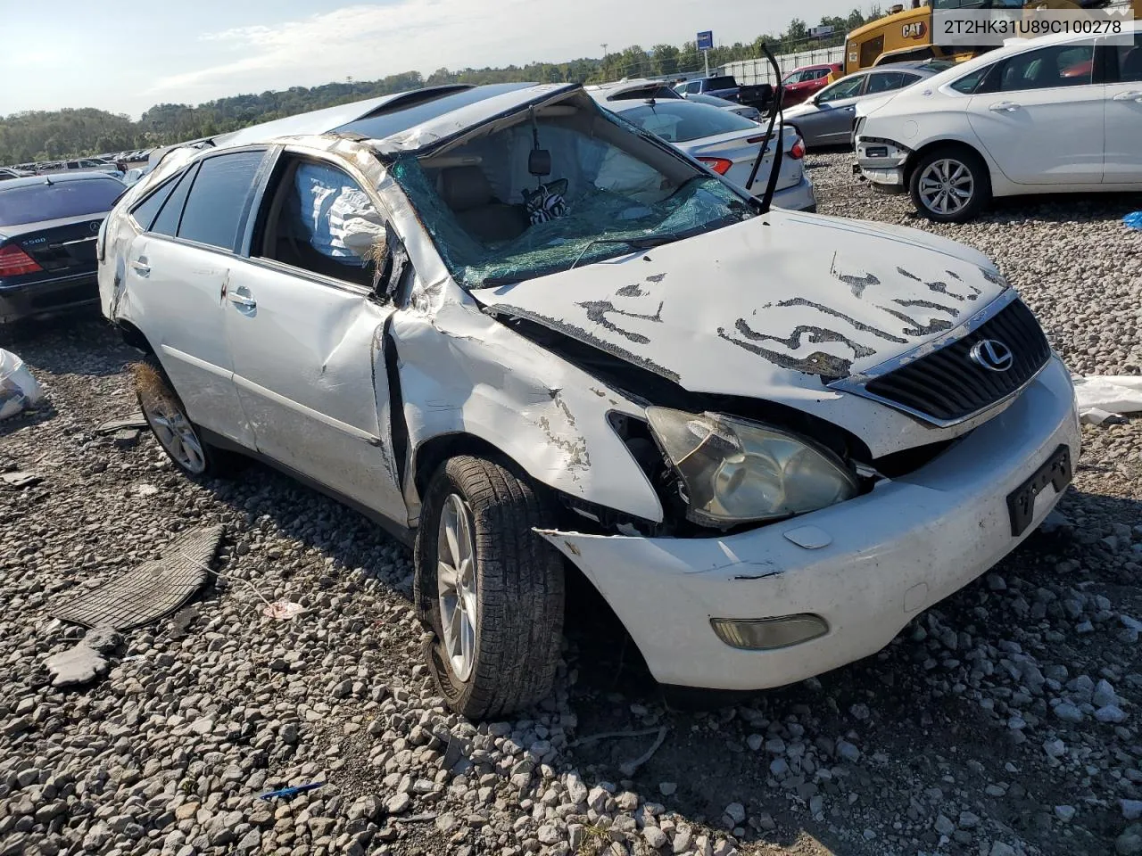 2009 Lexus Rx 350 VIN: 2T2HK31U89C100278 Lot: 72798694