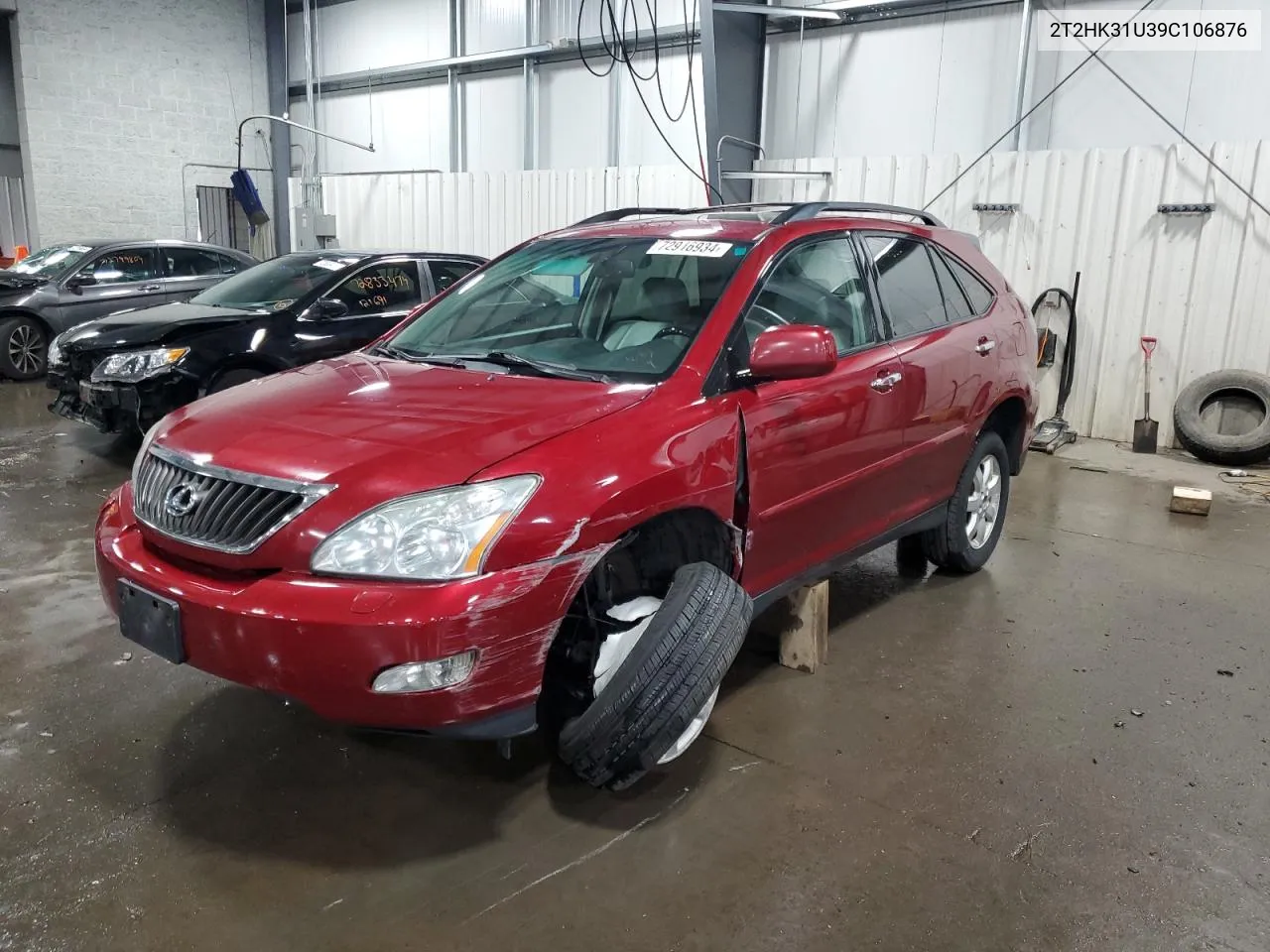 2009 Lexus Rx 350 VIN: 2T2HK31U39C106876 Lot: 72916934