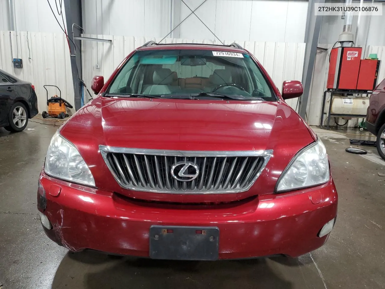 2009 Lexus Rx 350 VIN: 2T2HK31U39C106876 Lot: 72916934